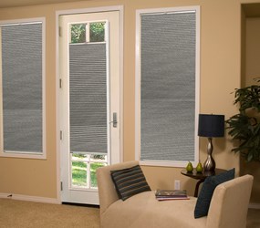 American Blinds: Legacy French Door Blackout Cellular Shades